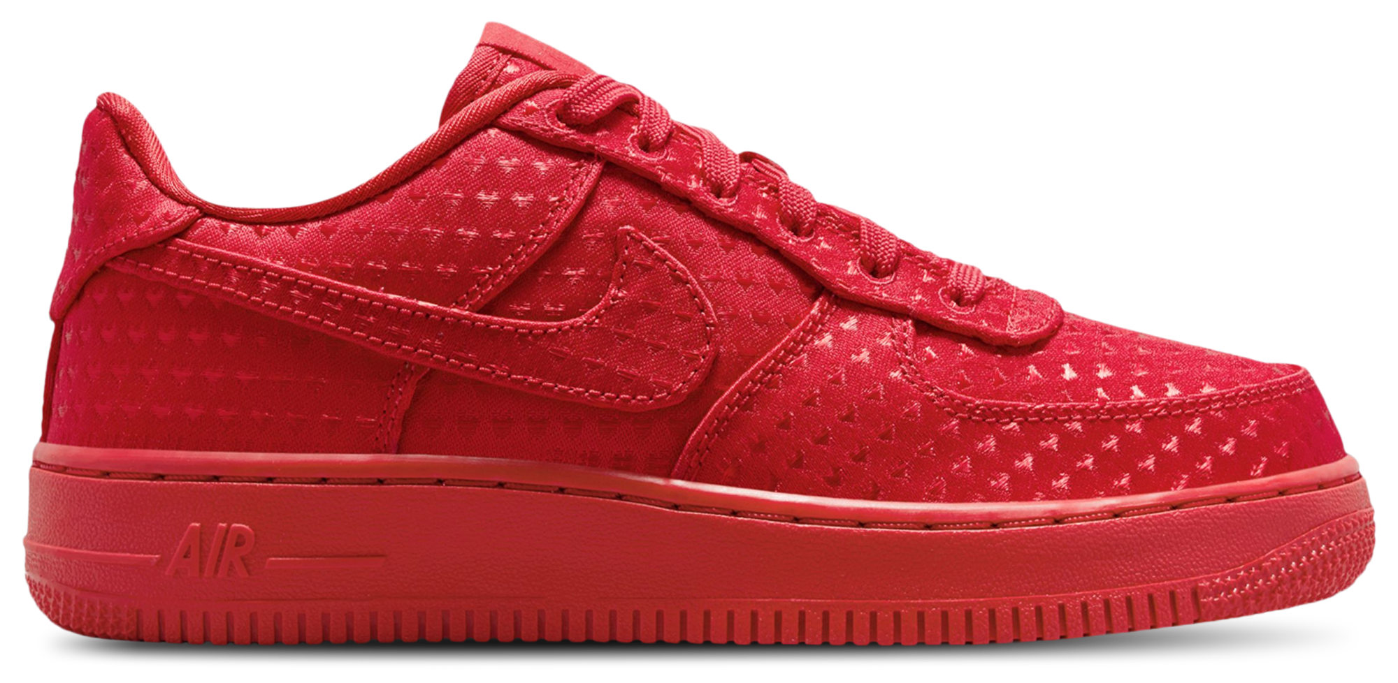 Nike Air Force 1 Vday 童款 - University Red/Black - Image 1