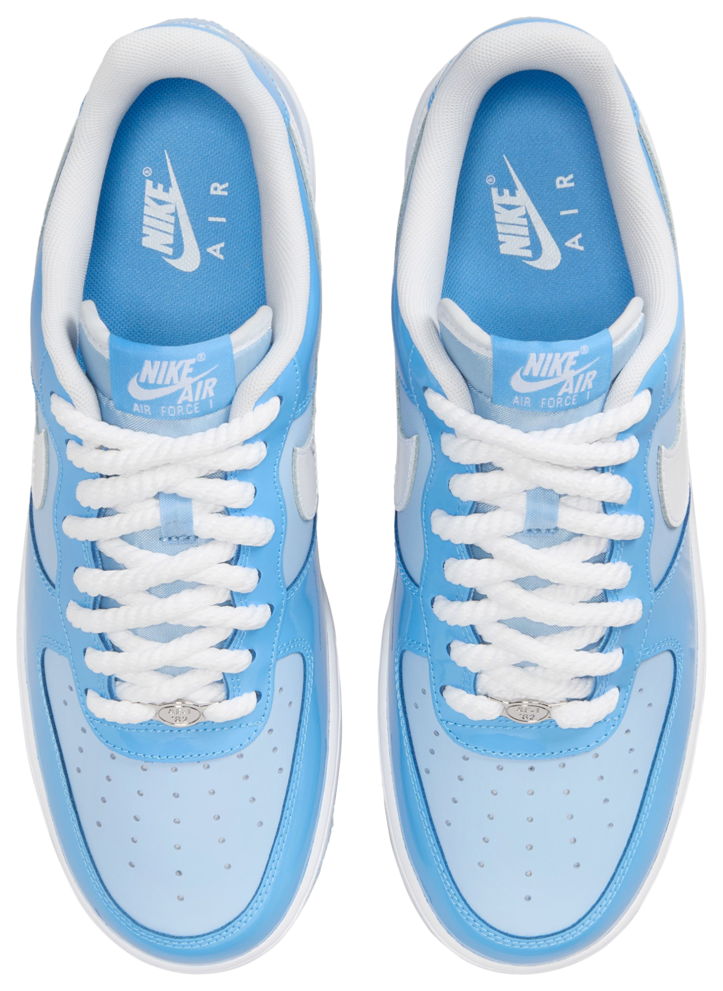 Nike Air Force 1 '07 LV8 Edge - Psychic Blue/White/University Blue - Image 4