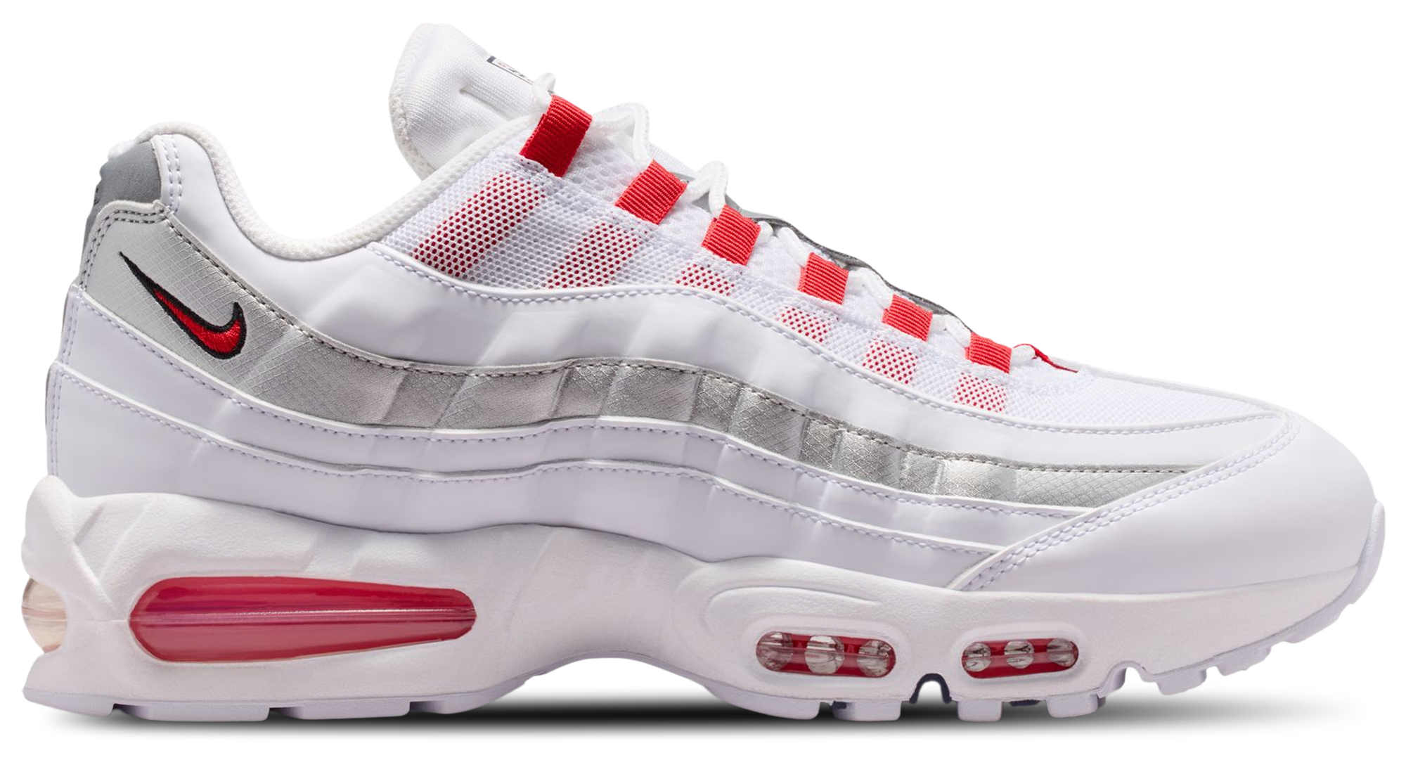 Nike Air Max 95 - Men's - Speed Red/White/Mtlc Silver - Image 1