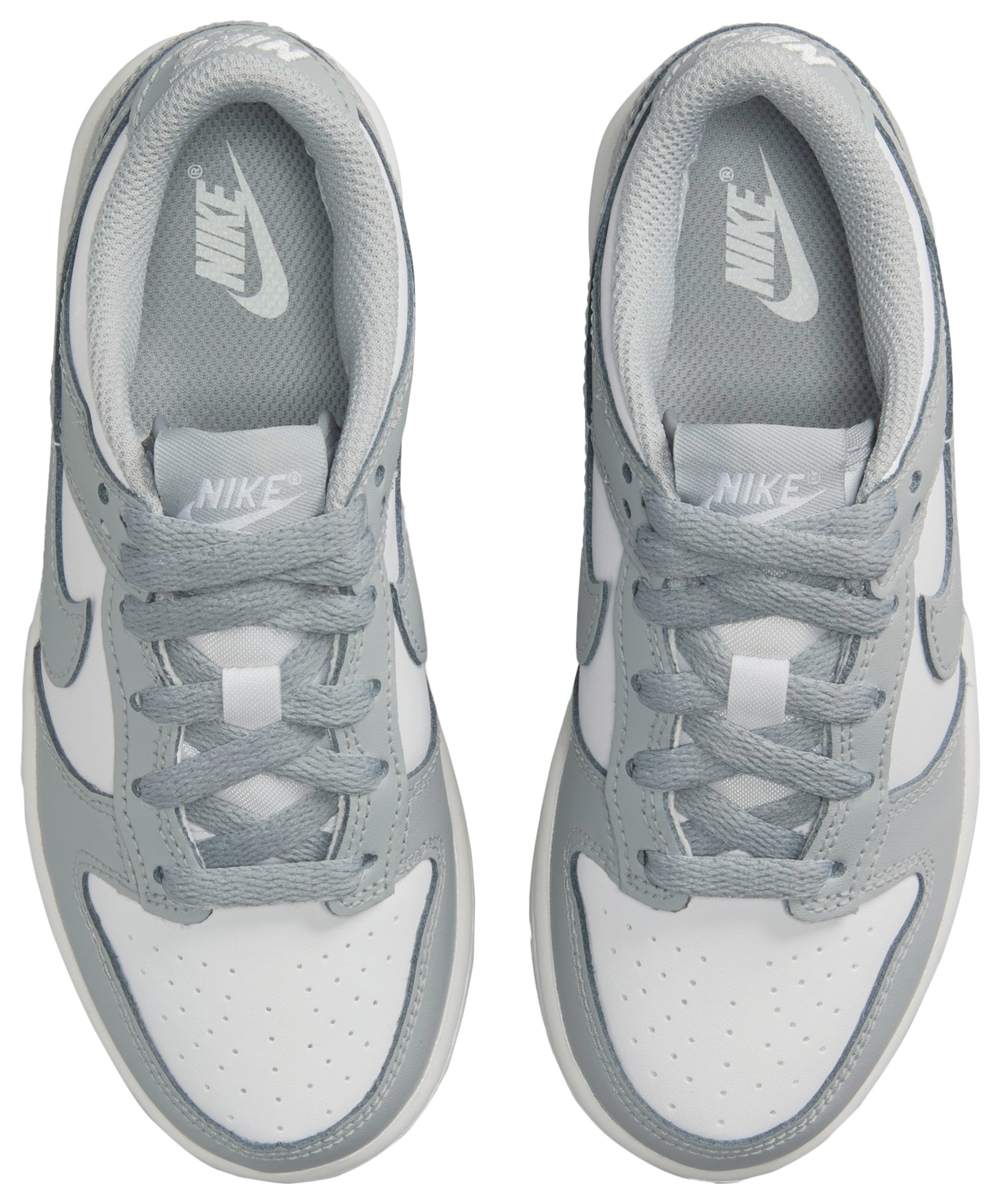 Nike Dunk Low 童款 - Light Smoke Grey/White/White - Image 4