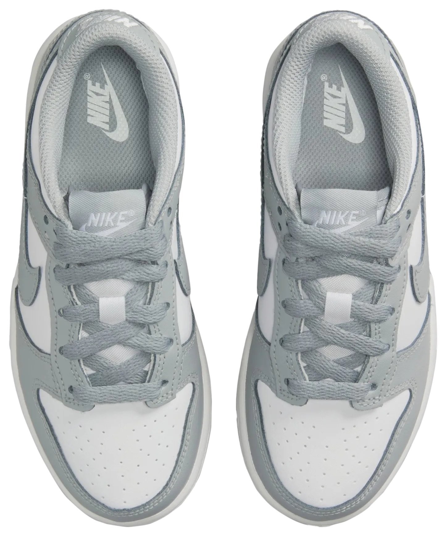 Nike Dunk Low 童款 - Light Smoke Grey/White/White - Image 4