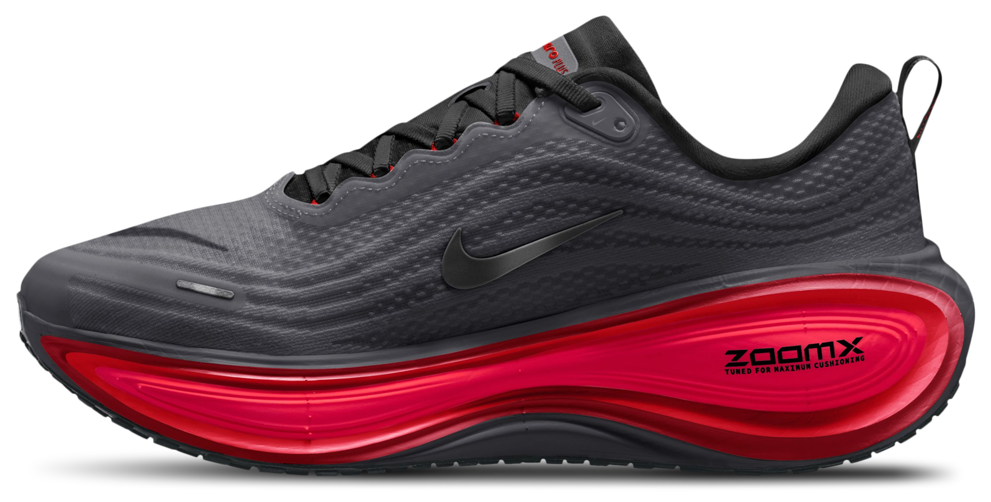 Nike Vomero Plus - Black/Gray/Red - Image 2