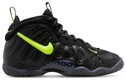 Nike Little Posite Pro 童款 - Black/Voltage Yellow - Image 1