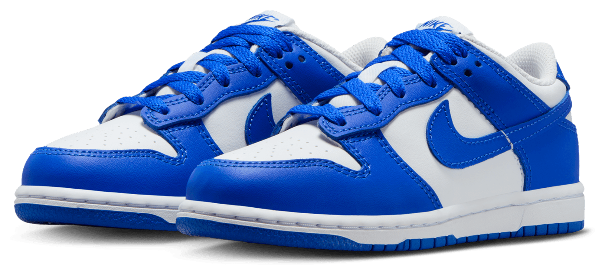 Nike Dunk Low 童款 - White/Hyper Blue - Image 6