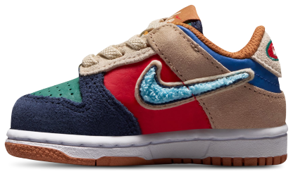 Nike Dunk Low 童款 - Red/Blue - Image 2