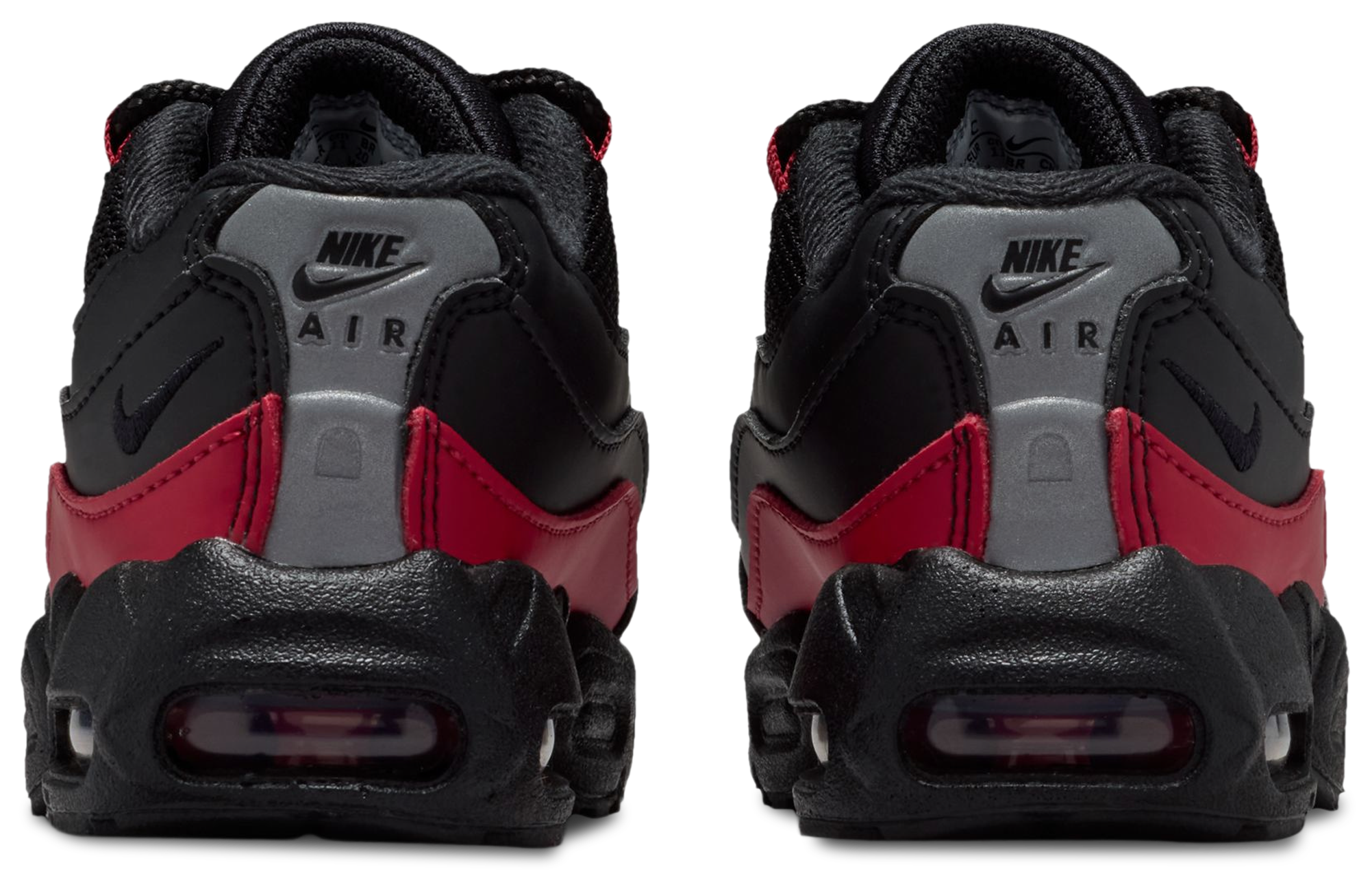 Nike Air Max 95 Recraft 童款 - Team Crimson/Wolf Grey/Black - Image 3