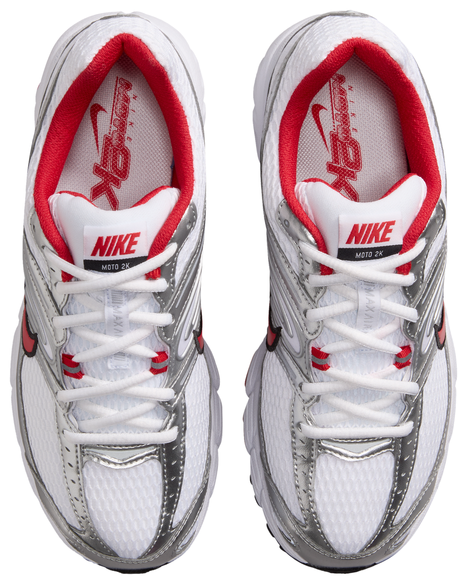 Nike Air Max Moto 2K - White/Univ Red/Mtlc Silver - Image 4