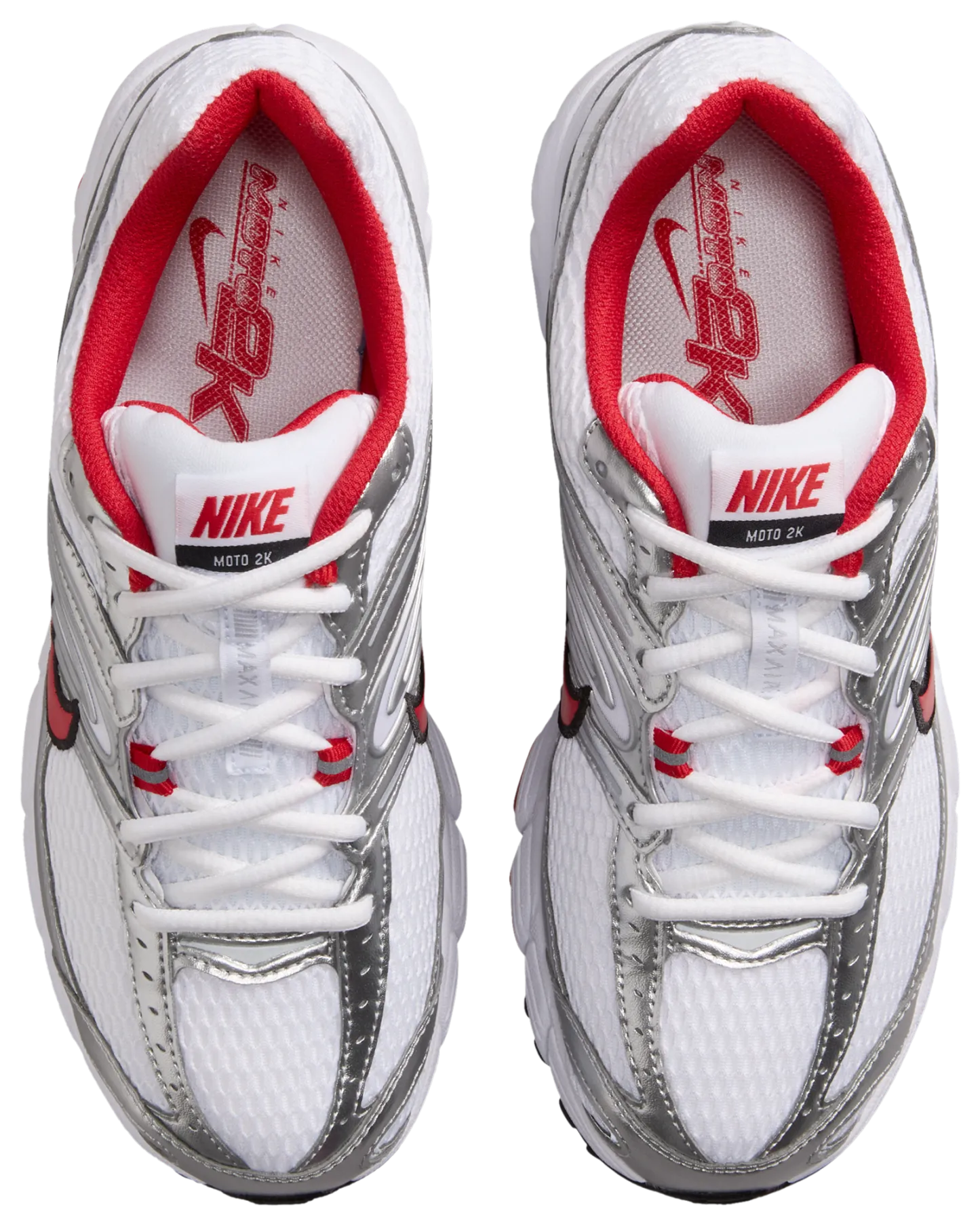 Nike Air Max Moto 2K - White/Univ Red/Mtlc Silver - Image 4