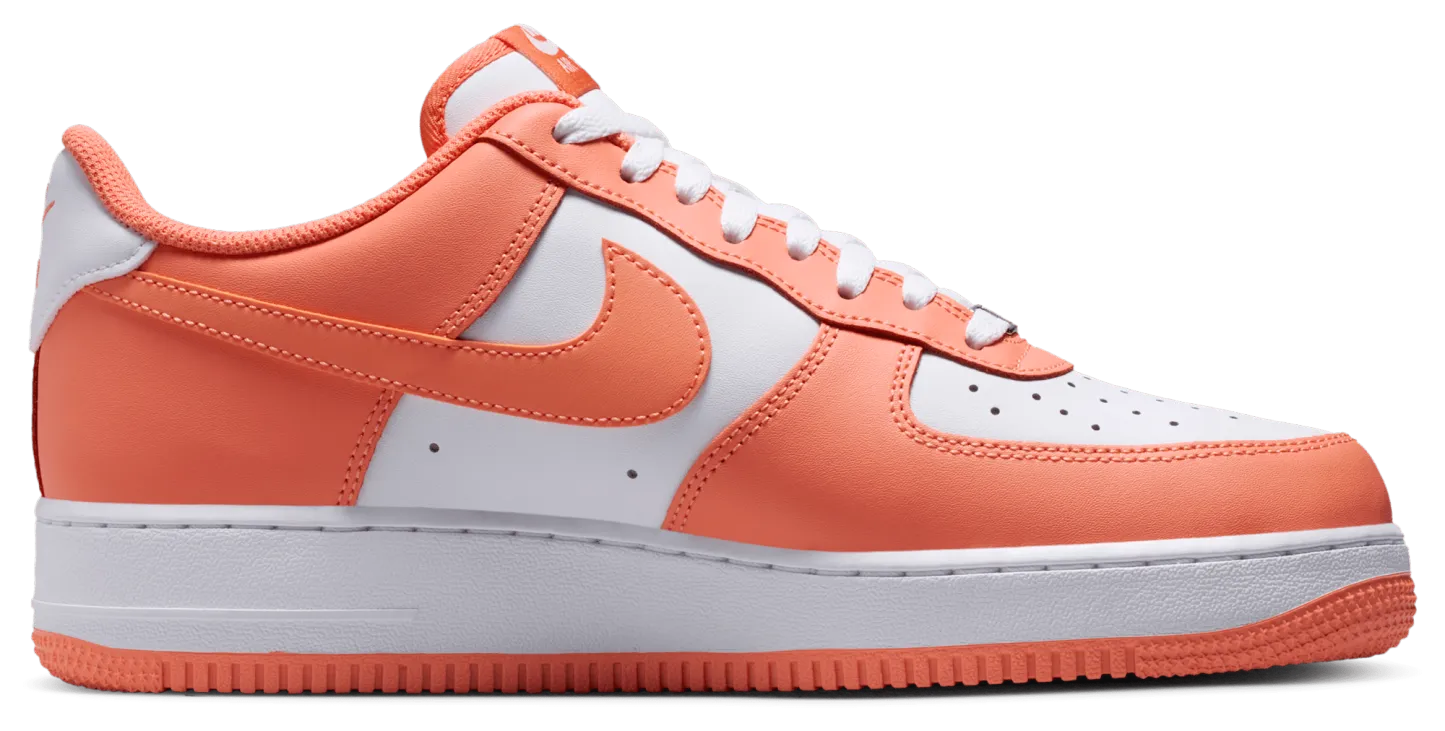 Nike Air Force 1 Low '07 - White/White/Orange Frost - Image 1