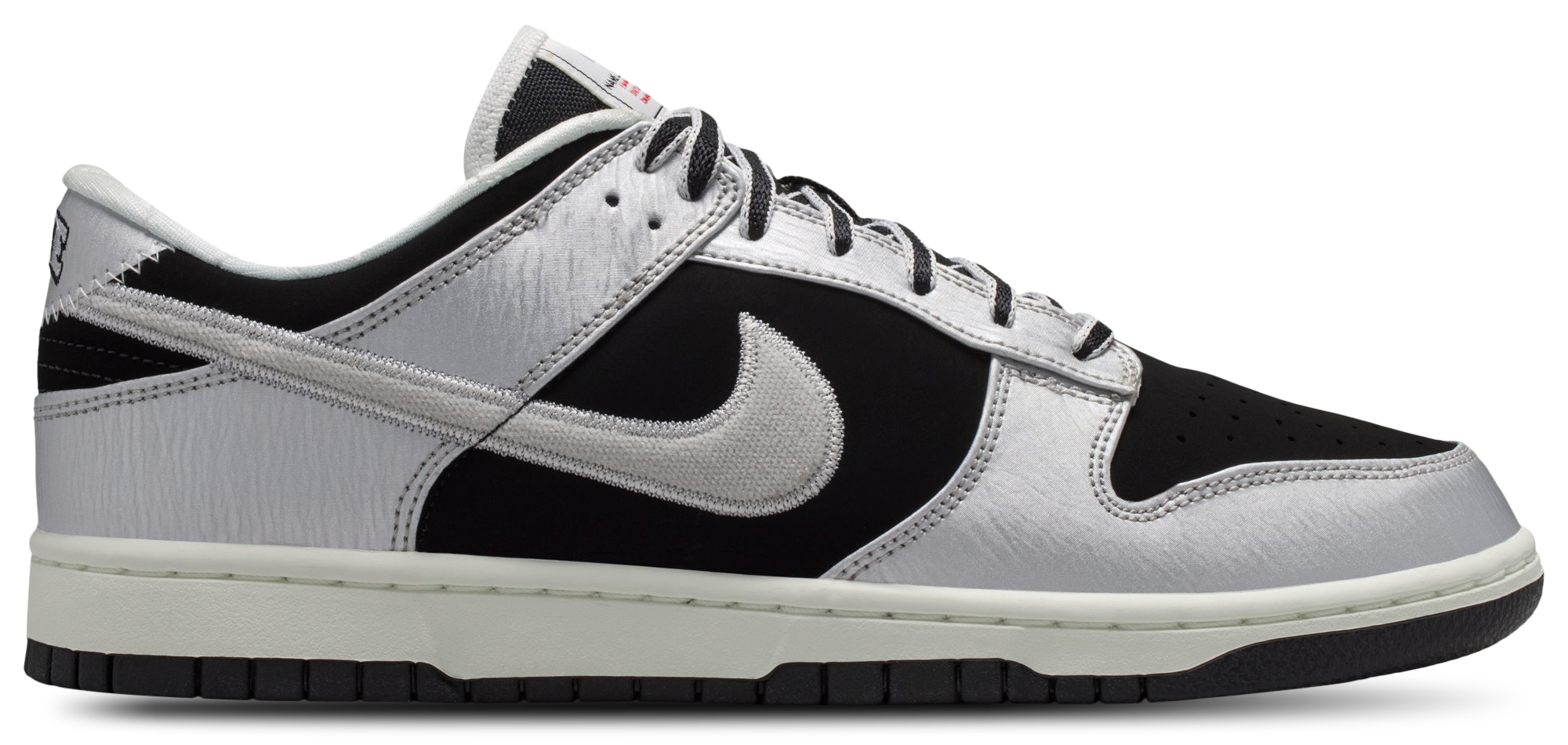 Nike Dunk Low - Black/Silver/Red - Image 1