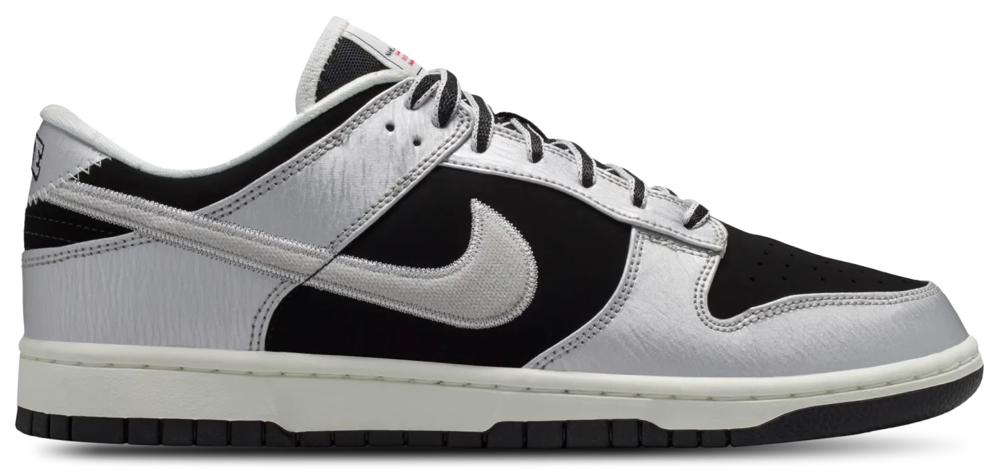 Nike Dunk Low - Black/Silver/Red - Image 1