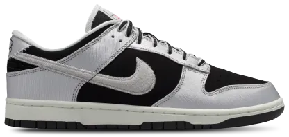 Nike Dunk Low - Black/Silver/Red - Image 1