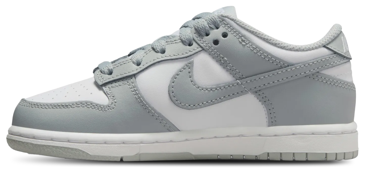 Nike Dunk Low 童款 - Light Smoke Grey/White/White - Image 2