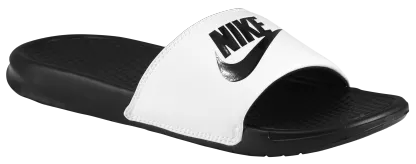 Nike Benassi JDI Slides - White/Black - Image 5