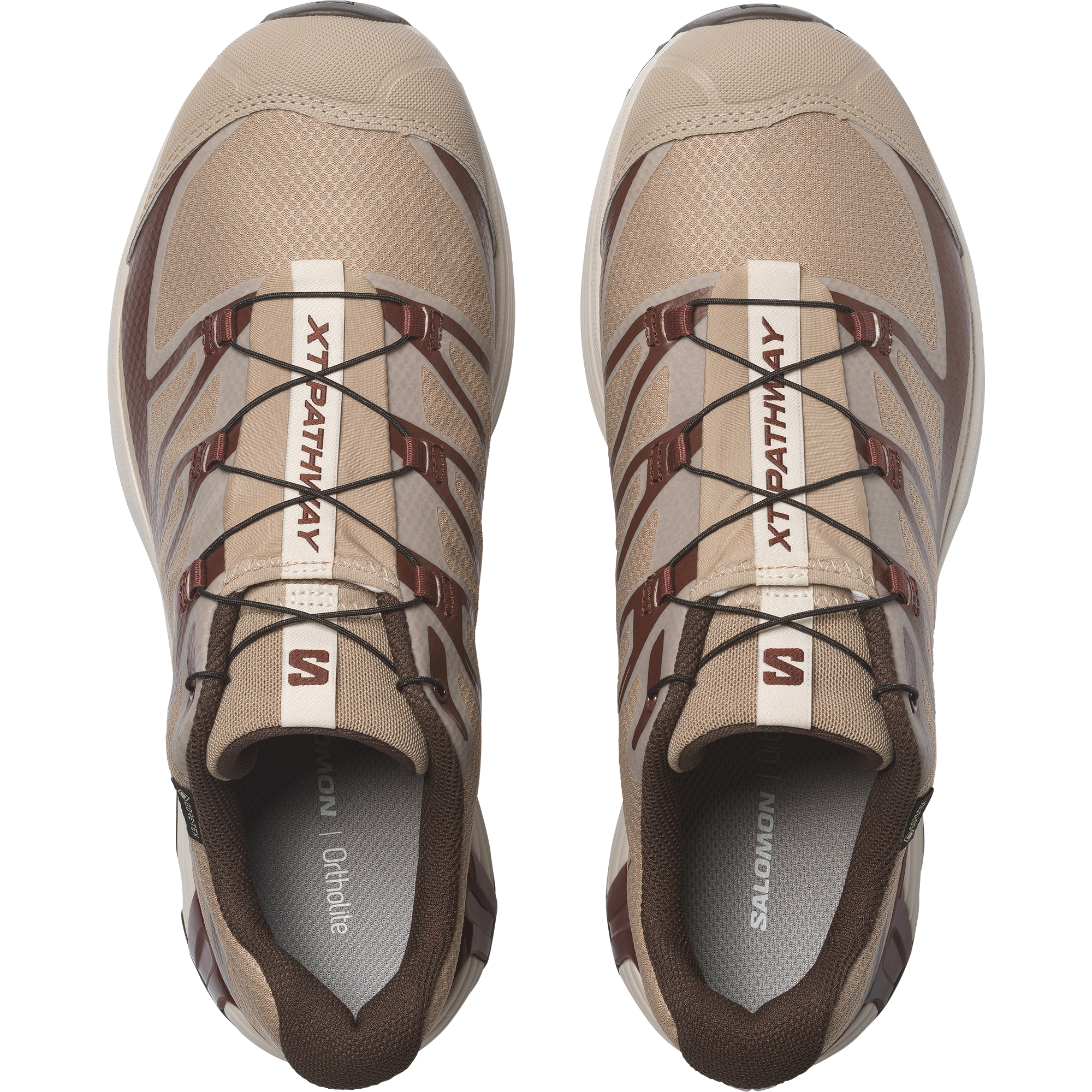 Salomon XT-PATHWAY GORE-TEX - Desert Tan / Bitter Chocolate / Rainy Day - View 2