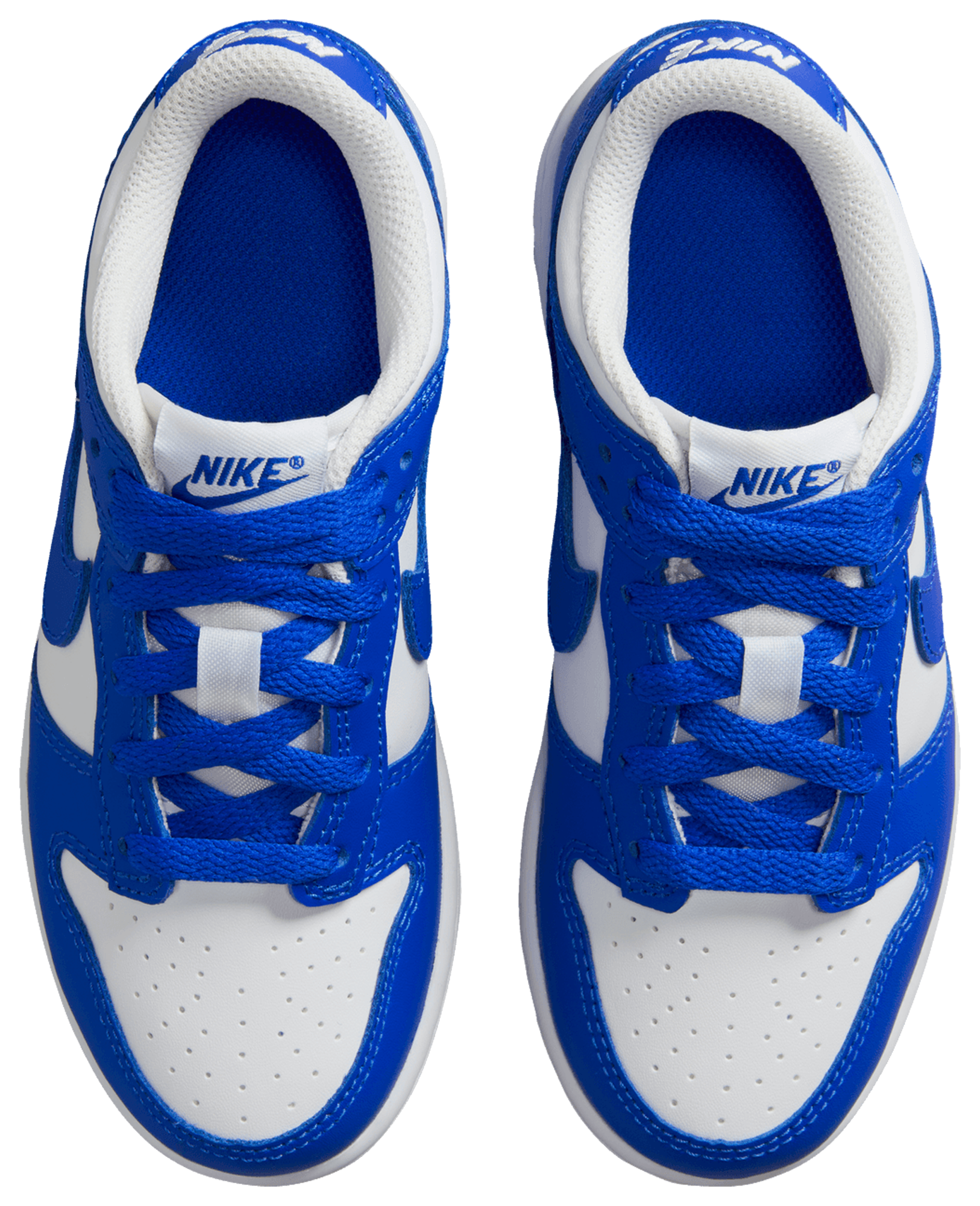 Nike Dunk Low 童款 - White/Hyper Blue - Image 4