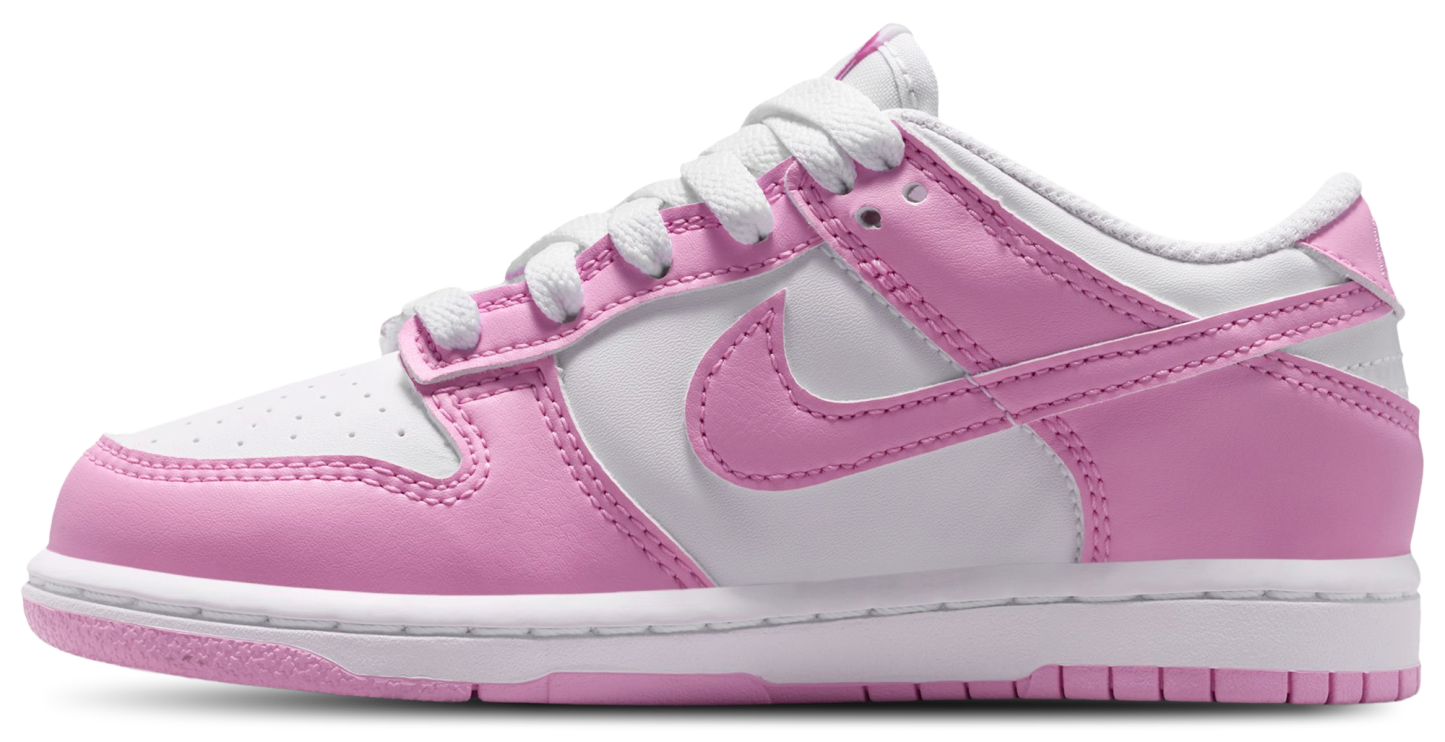 Nike Dunk Low N 童款 - Pink Rise/White - Image 2