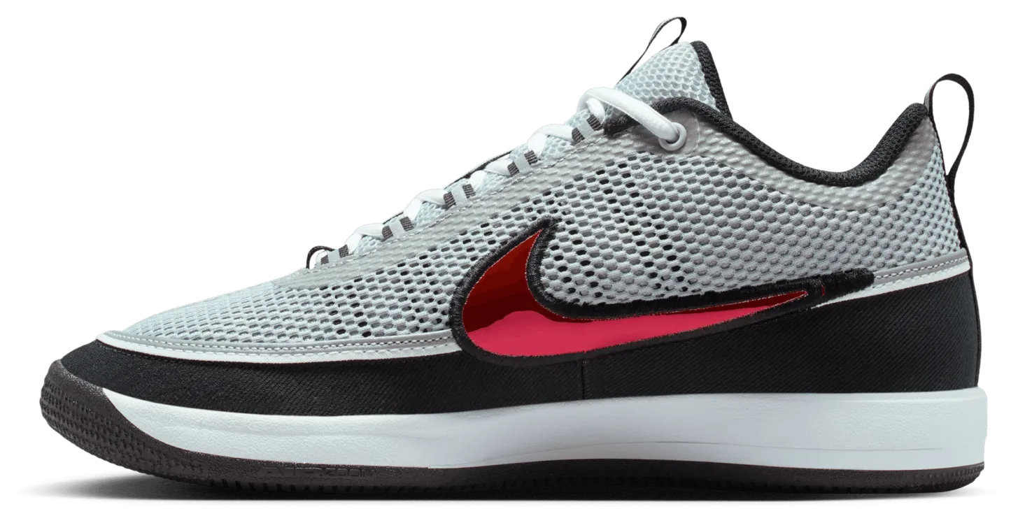 Nike Book 2 - Metallic Silver/Sport Red/Black - Image 2