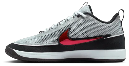 Nike Book 2 - Metallic Silver/Sport Red/Black - Image 2