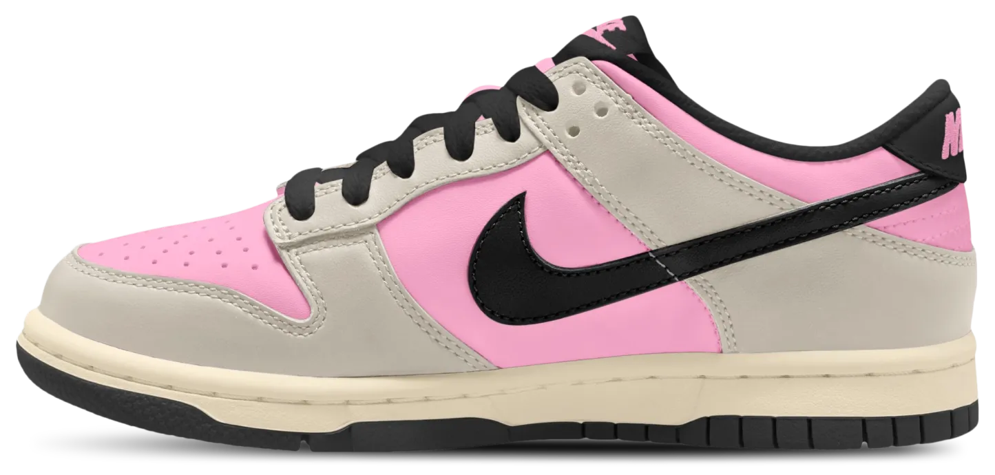 Nike Dunk Low 童款 - Black/Light Orewood Brown/Pink Rise - Image 2