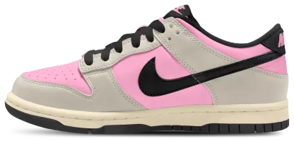 Nike Dunk Low 童款 - Black/Light Orewood Brown/Pink Rise - Image 2