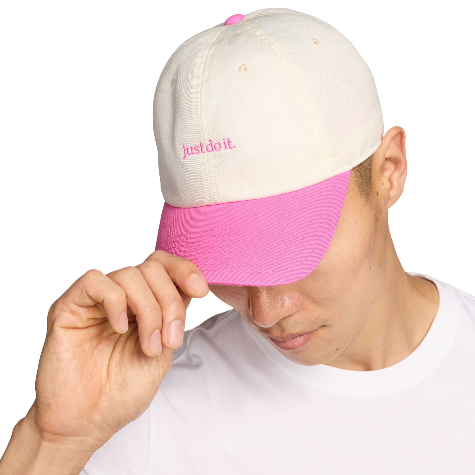 Nike JDI Club Cap - Sail/Playful Pink - Image 4