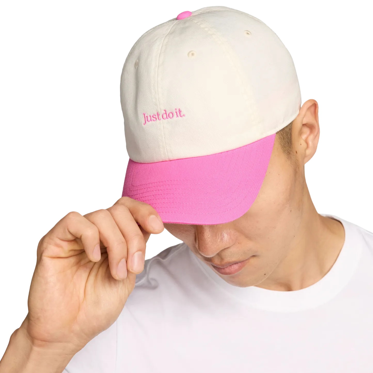 Nike JDI Club Cap - Sail/Playful Pink - Image 4