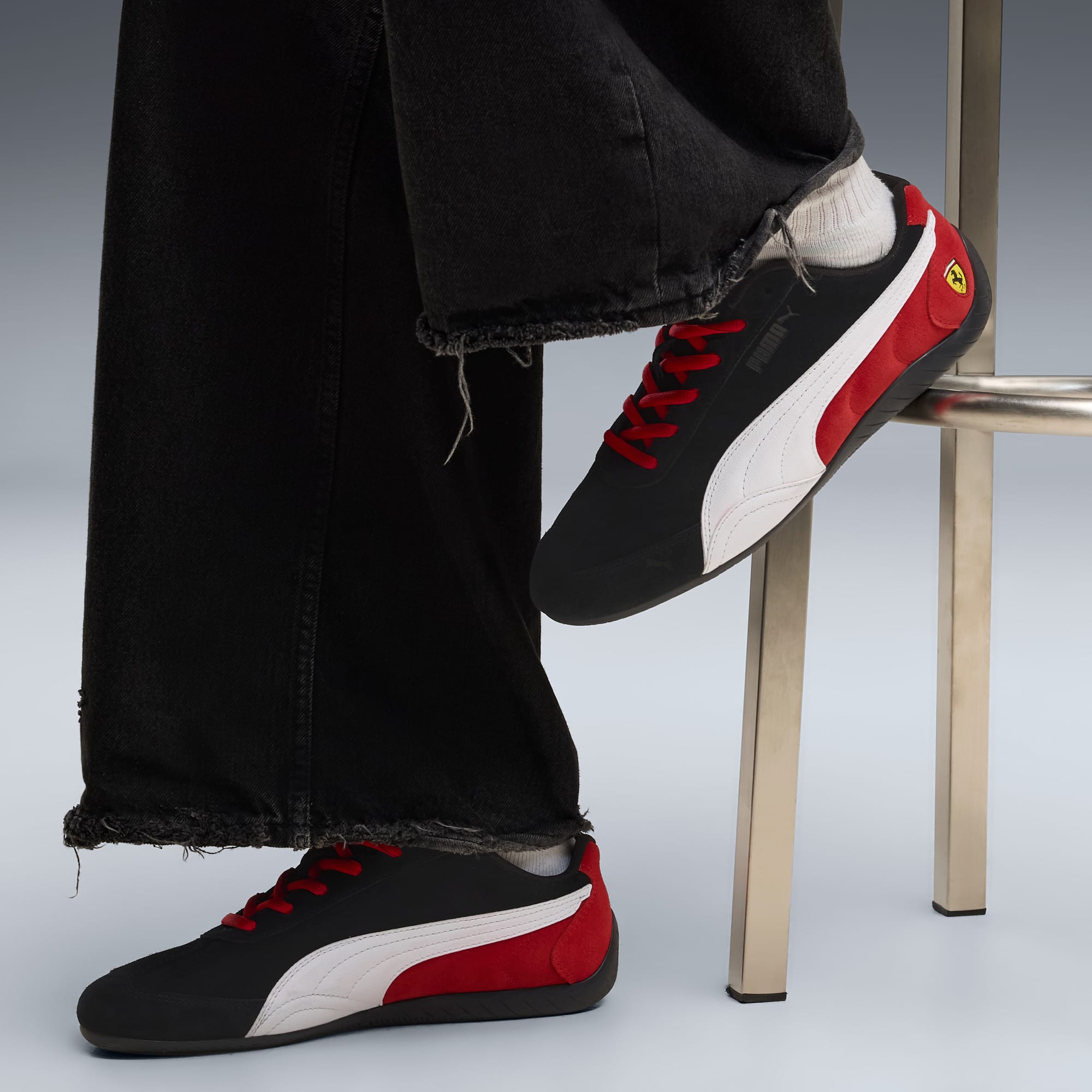 Scuderia Ferrari Speedcat Sneakers - PUMA Black-PUMA White-Rosso Corsa - 2