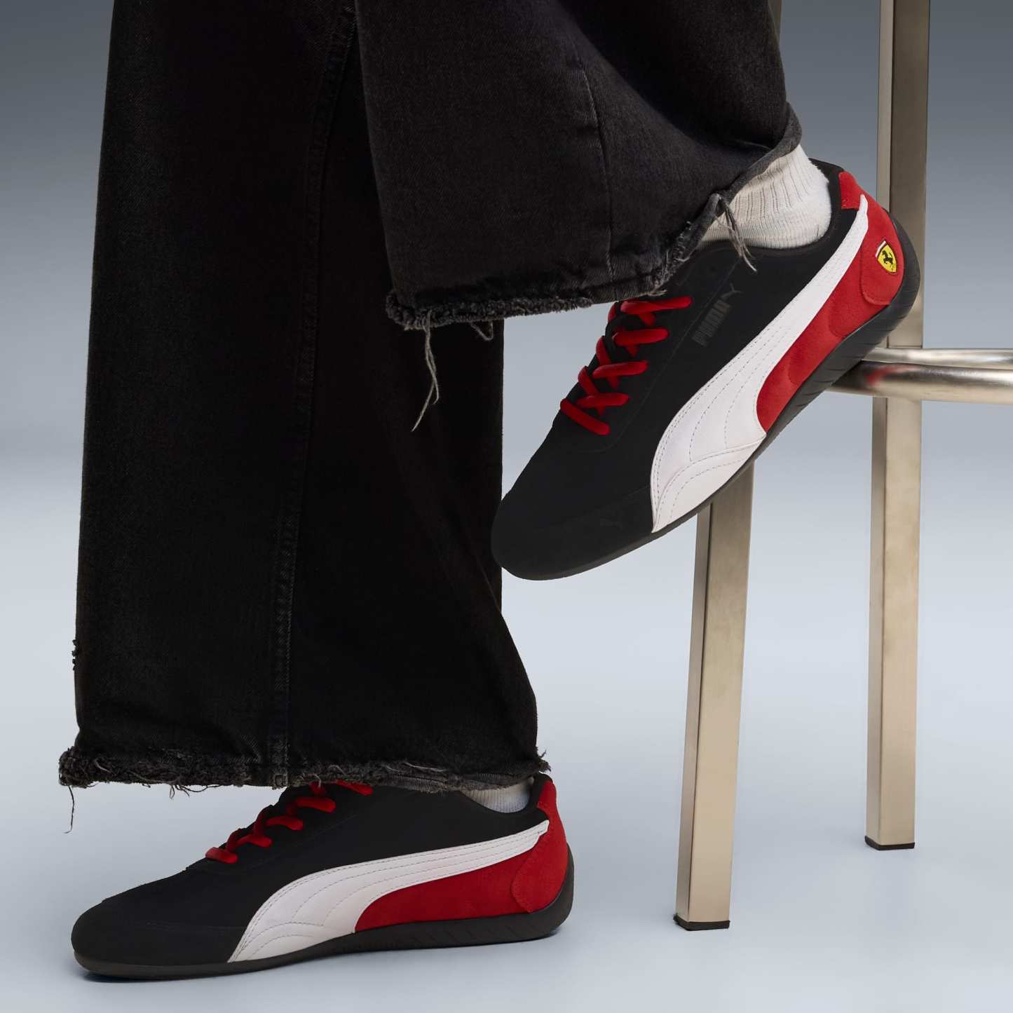 Scuderia Ferrari Speedcat Sneakers - PUMA Black-PUMA White-Rosso Corsa - 2