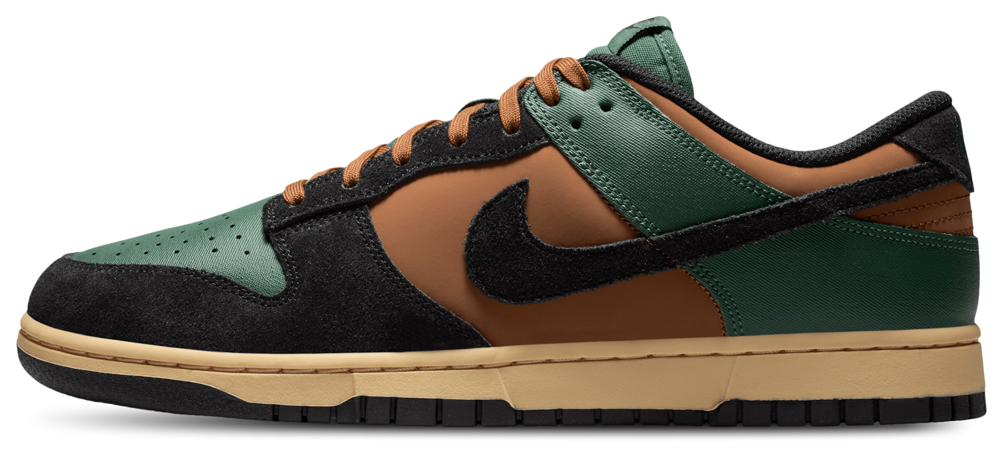 Nike Dunk Low Retro - Black/Fir/Light British Tan - Image 2