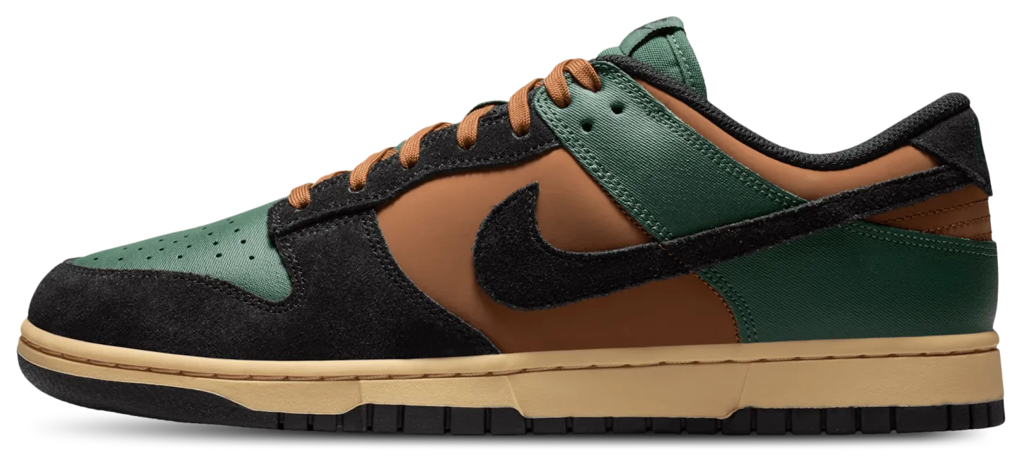 Nike Dunk Low Retro - Black/Fir/Light British Tan - Image 2