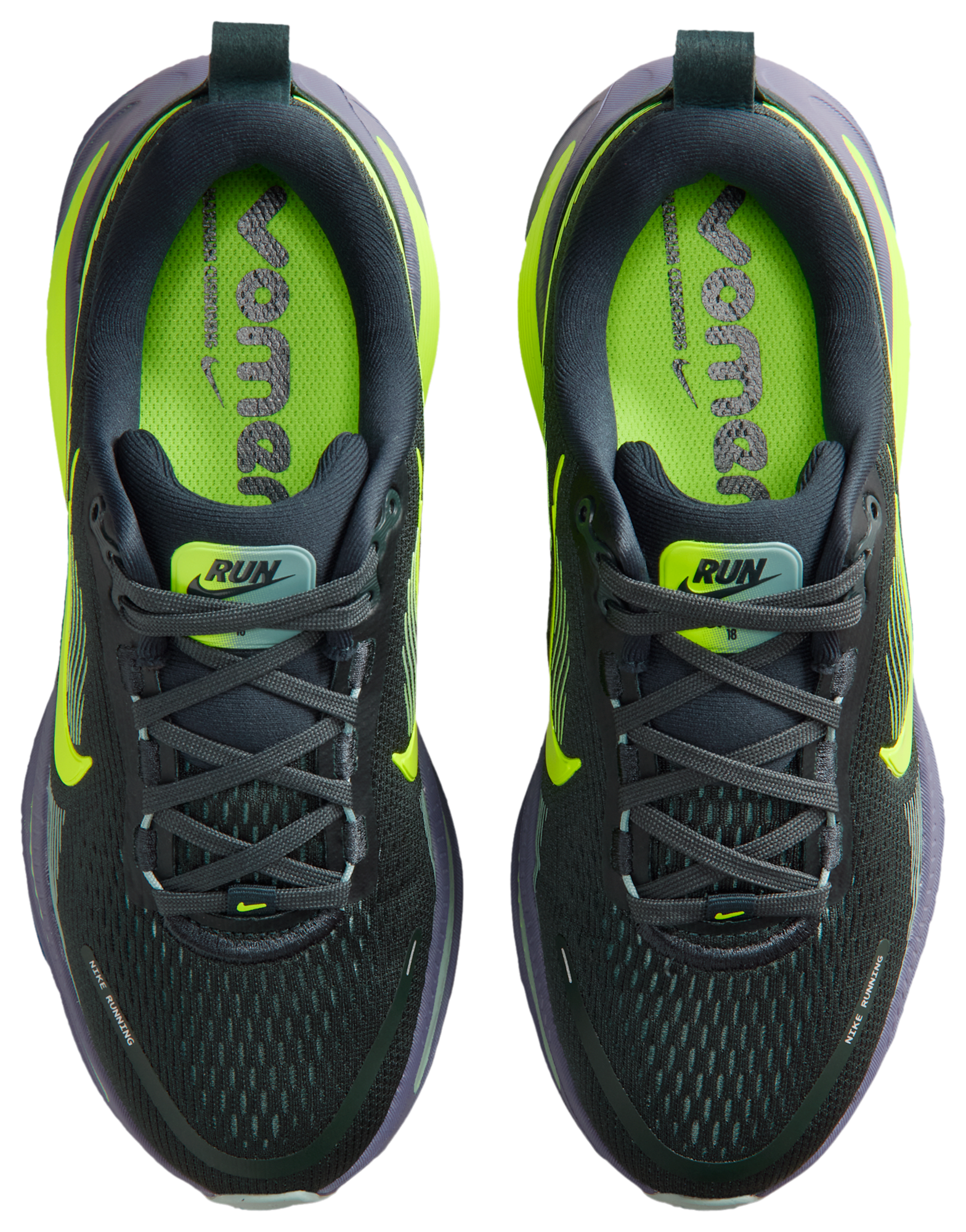 Nike Vomero 18 童款 - Seaweed/Volt/Sanded Purple - Image 4