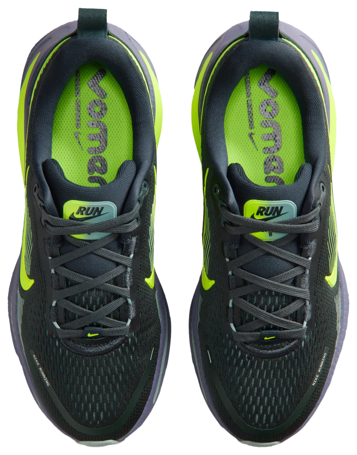 Nike Vomero 18 童款 - Seaweed/Volt/Sanded Purple - Image 4
