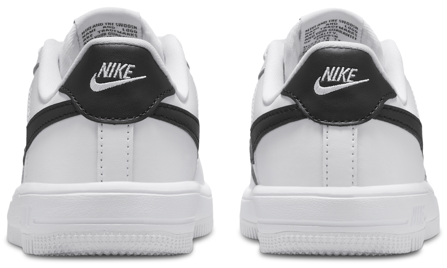 Nike Air Force 1 Low Lace 童款 - White/Black - Image 3
