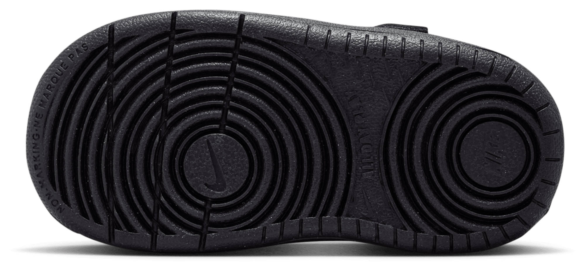 Nike Court Borough Low Recraft 童款 - Black/Black/Grey Fog - Image 5