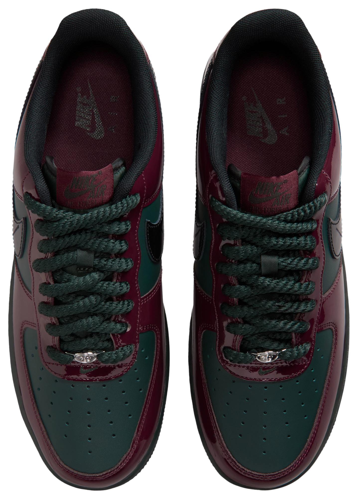 Nike Air Force 1 Low LE - Black/Brown/Red - Image 4