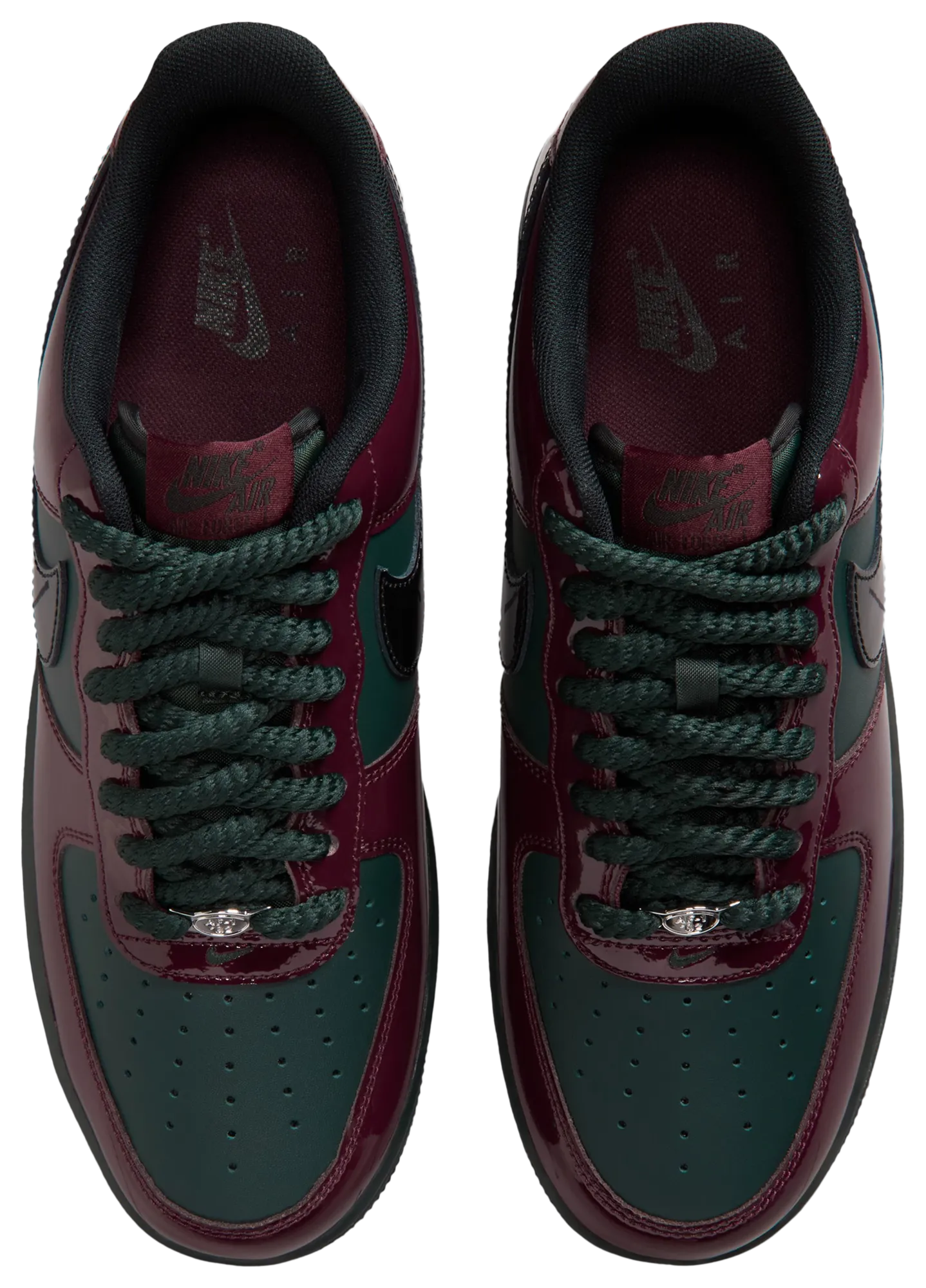 Nike Air Force 1 Low LE - Black/Brown/Red - Image 4