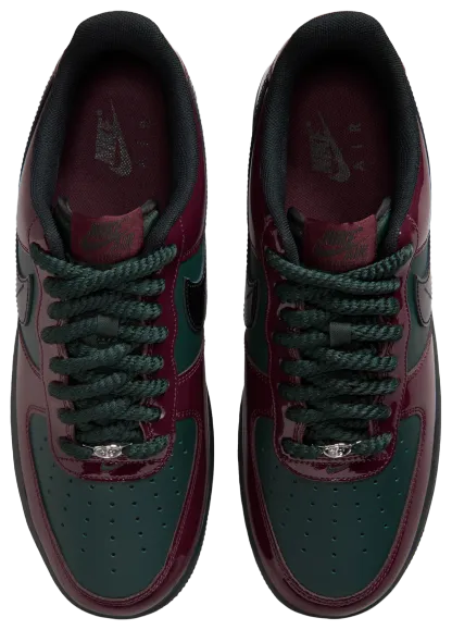 Nike Air Force 1 Low LE - Black/Brown/Red - Image 4