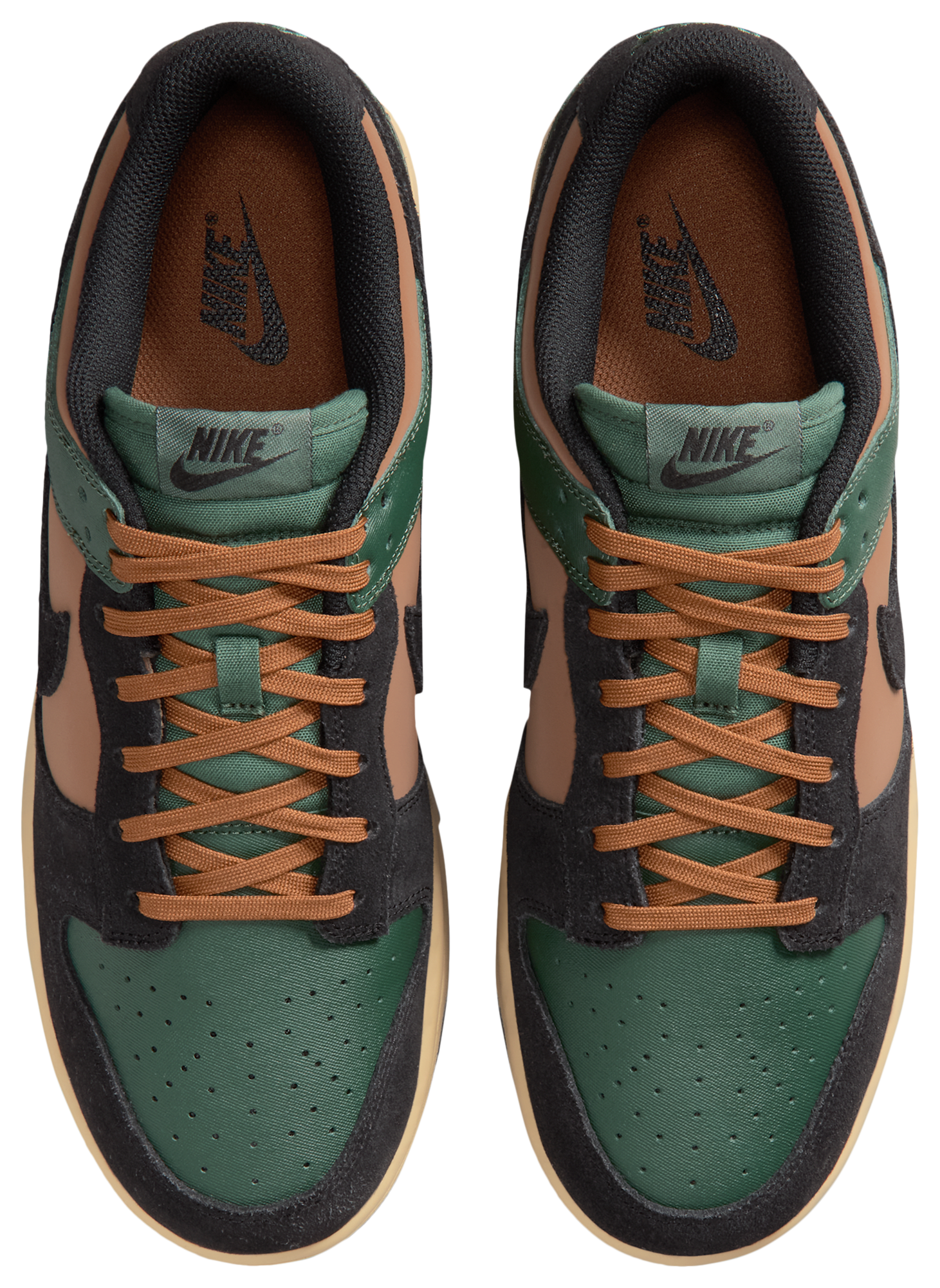 Nike Dunk Low Retro - Black/Fir/Light British Tan - Image 4