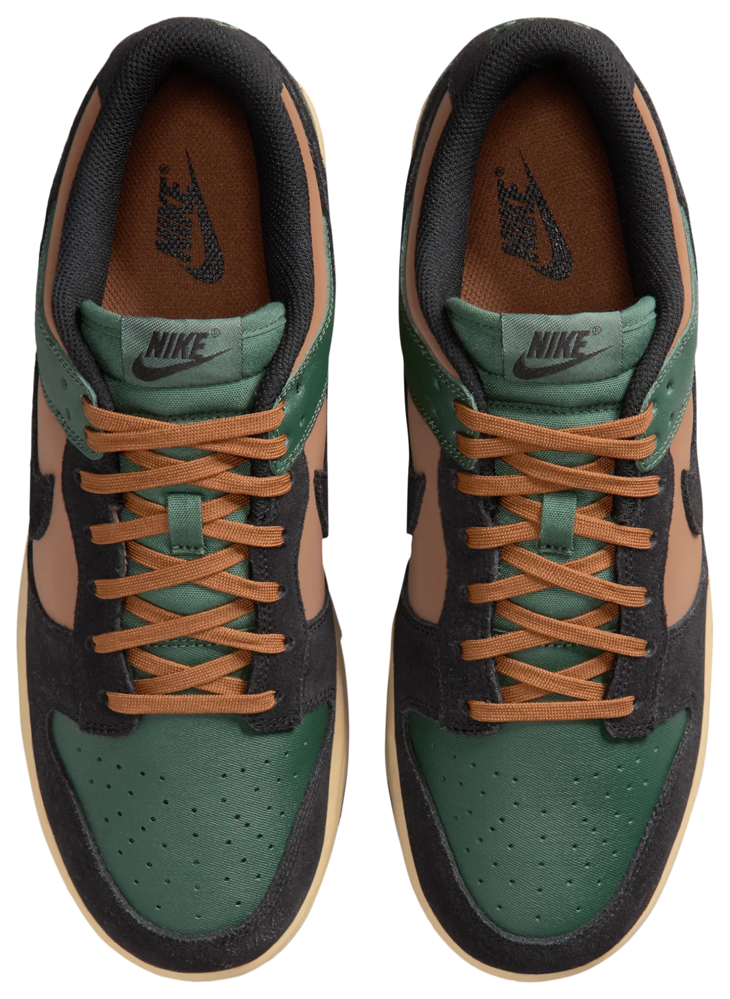 Nike Dunk Low Retro - Black/Fir/Light British Tan - Image 4