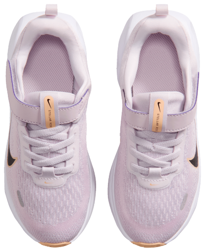 Nike Stellar Ride 童款 - Bleached Lilac/Black/Pink Foam - Image 4