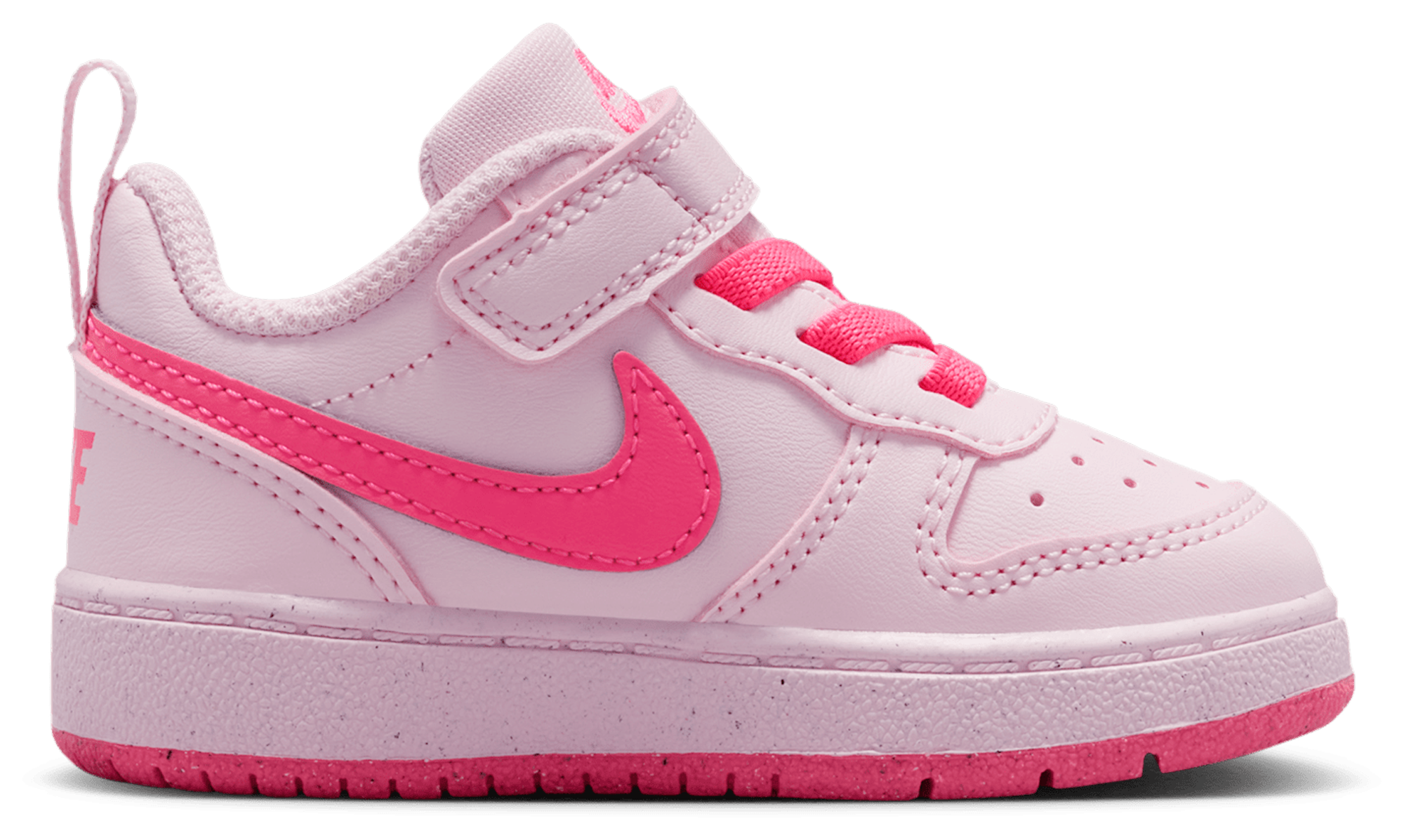 Nike Court Borough Low Recraft 童款 - Pink/White - Image 1