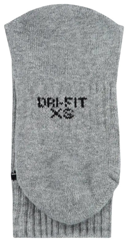 Nike 6 Pack Dri-FIT Performance Basic Crew Socks 童款 - Dark Grey Heather/Black - Image 4