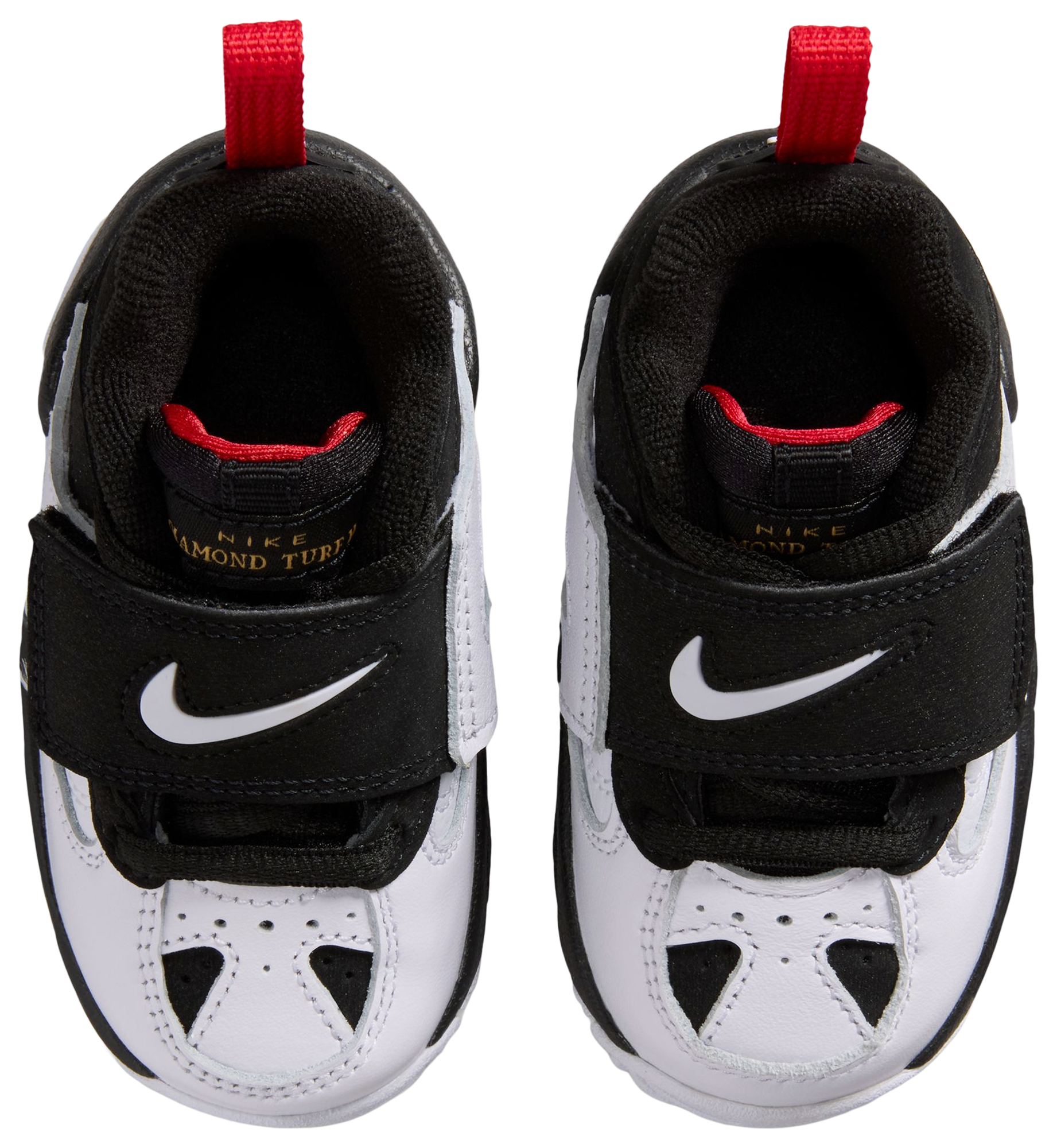 Nike Air Diamond Turf II 童款 - White/Gold/Black - Image 4