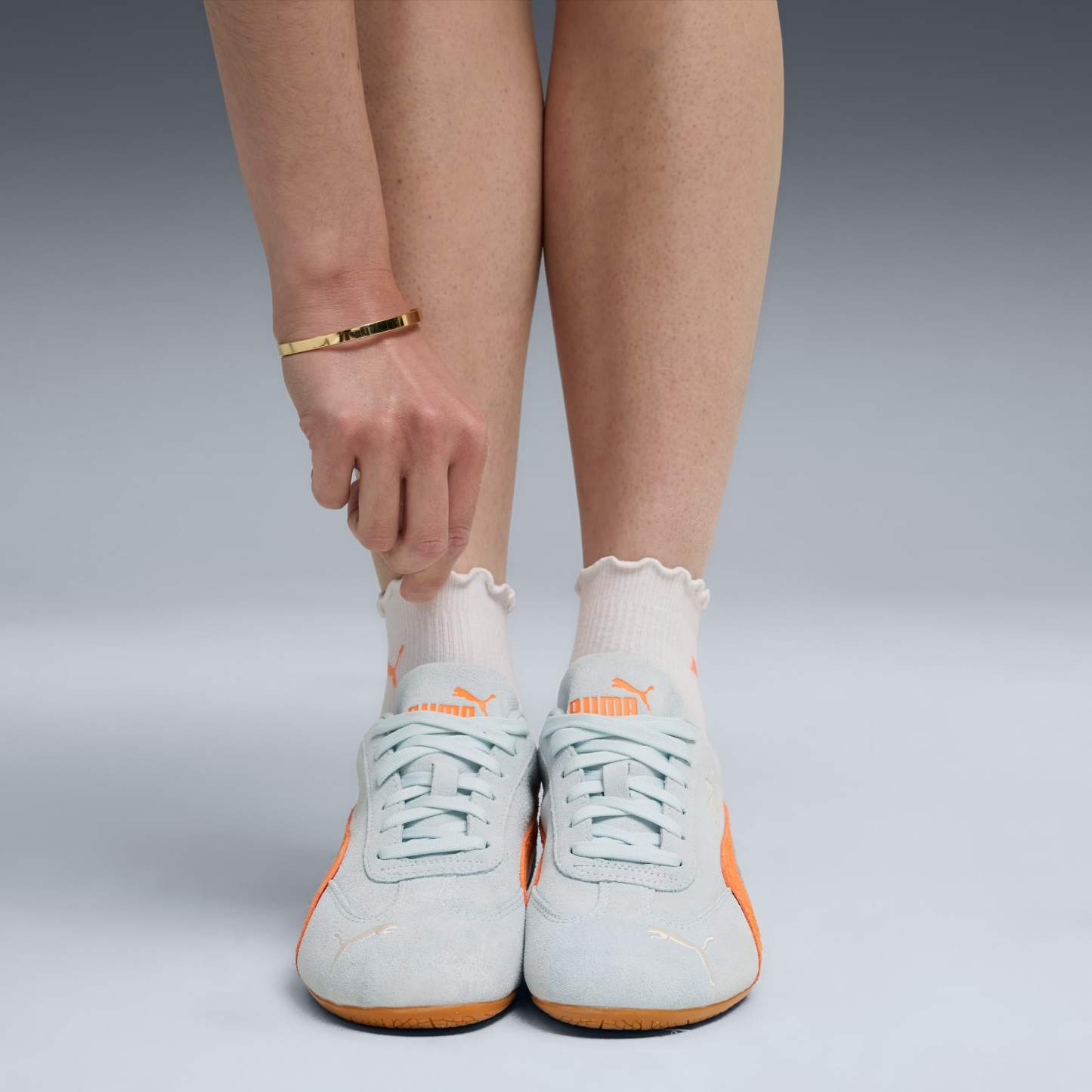Speedcat OG Sneakers - Sea Glass-Orange Glo - 2