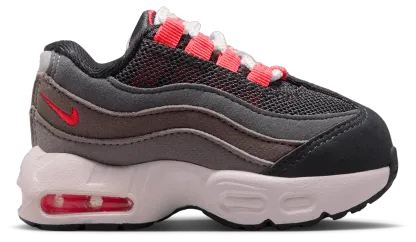 Nike Air Max 95 童款 - Gray/Red - Image 1