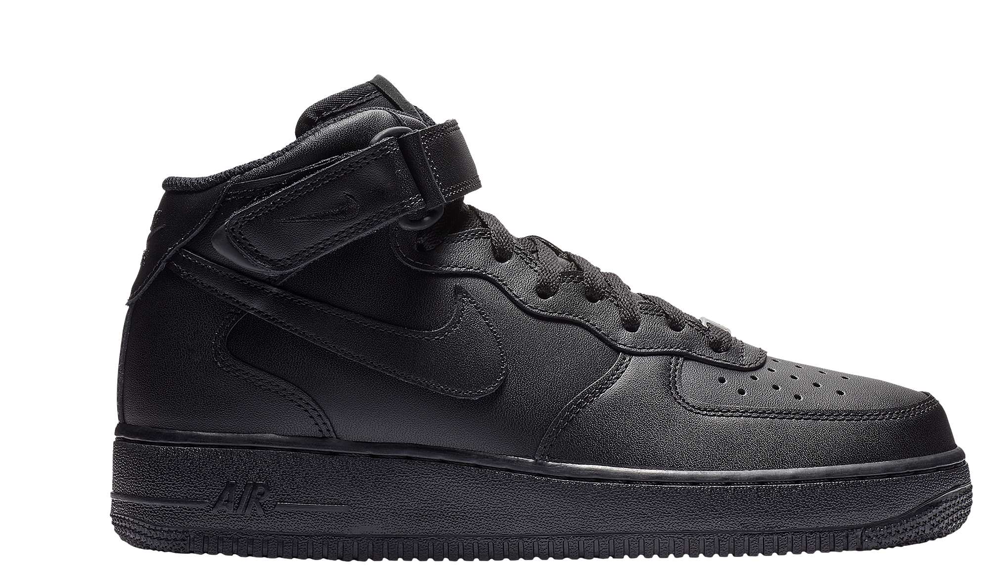 Nike Air Force 1 Mid '07 LE - Black/Black - Image 1