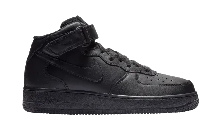 Nike Air Force 1 Mid '07 LE - Black/Black - Image 1