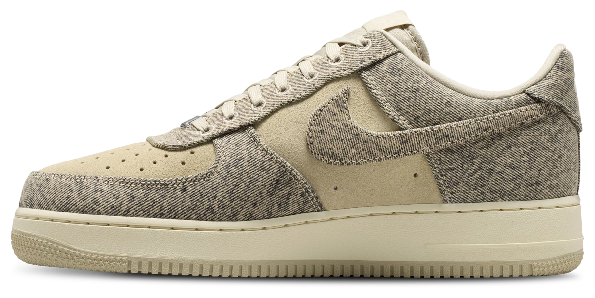 Nike Air Force 1 Low LE - Tan/Silver/Tan - Image 2