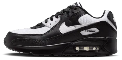 Nike Air Max 90 Mesh 童款 - Black/White - Image 2